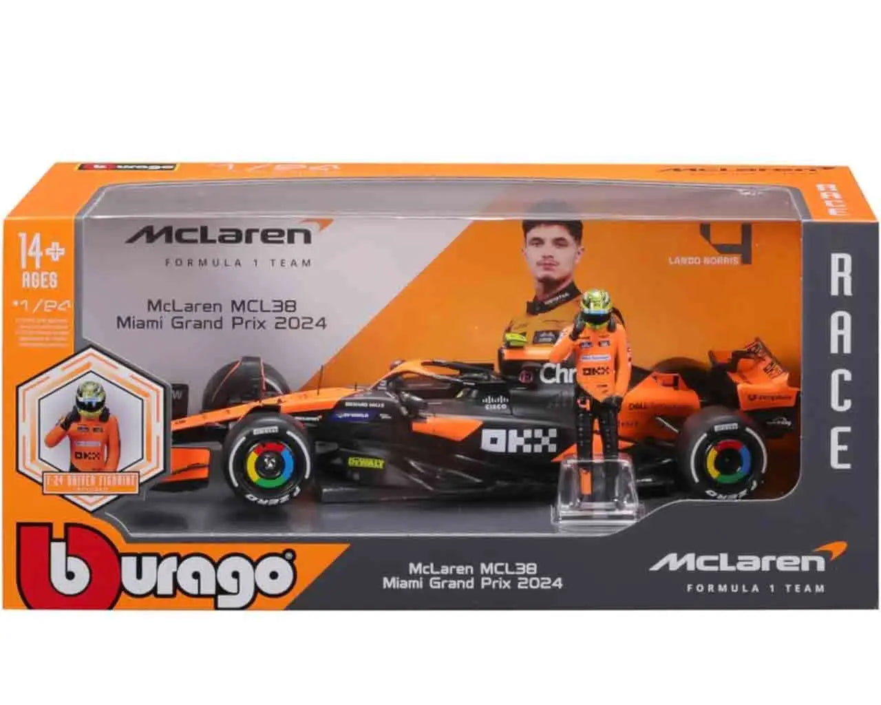 Coche Mclaren Norris MCL38 F1 metal