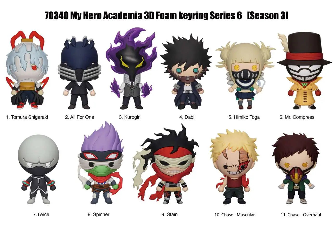 MY HERO ACADEMIA S6 Bolsa CLIP BLIND Caja DISPLAY(24)