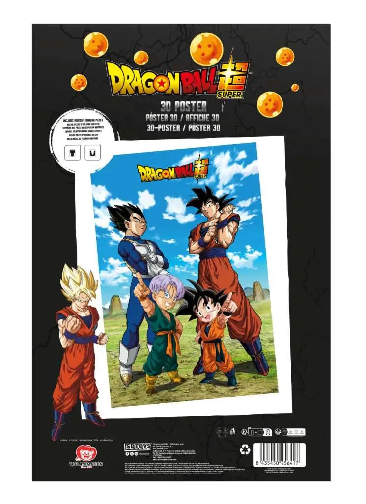 Póster 3D Batalla de Dioses Dragon Ball Super