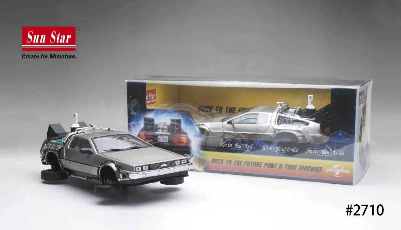 BACK TO THE FUTURE 2 DE LOREAN DIE-CAST 1:18 SCALE MODEL Frikytopia