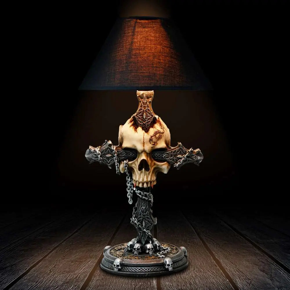 CRANIUM CRUCIS TABLE Lámpara Frikytopia