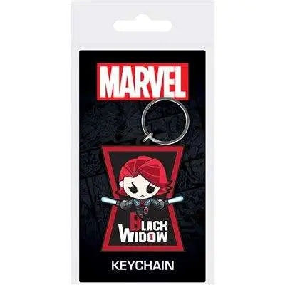 BLACK WIDOW CHARACTER PVC KEYCHAIN Frikytopia
