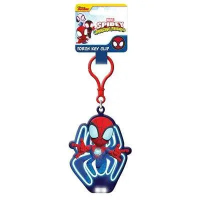 SPIDEY & FRIENDS GLOW TORCH KEYCLIP Frikytopia