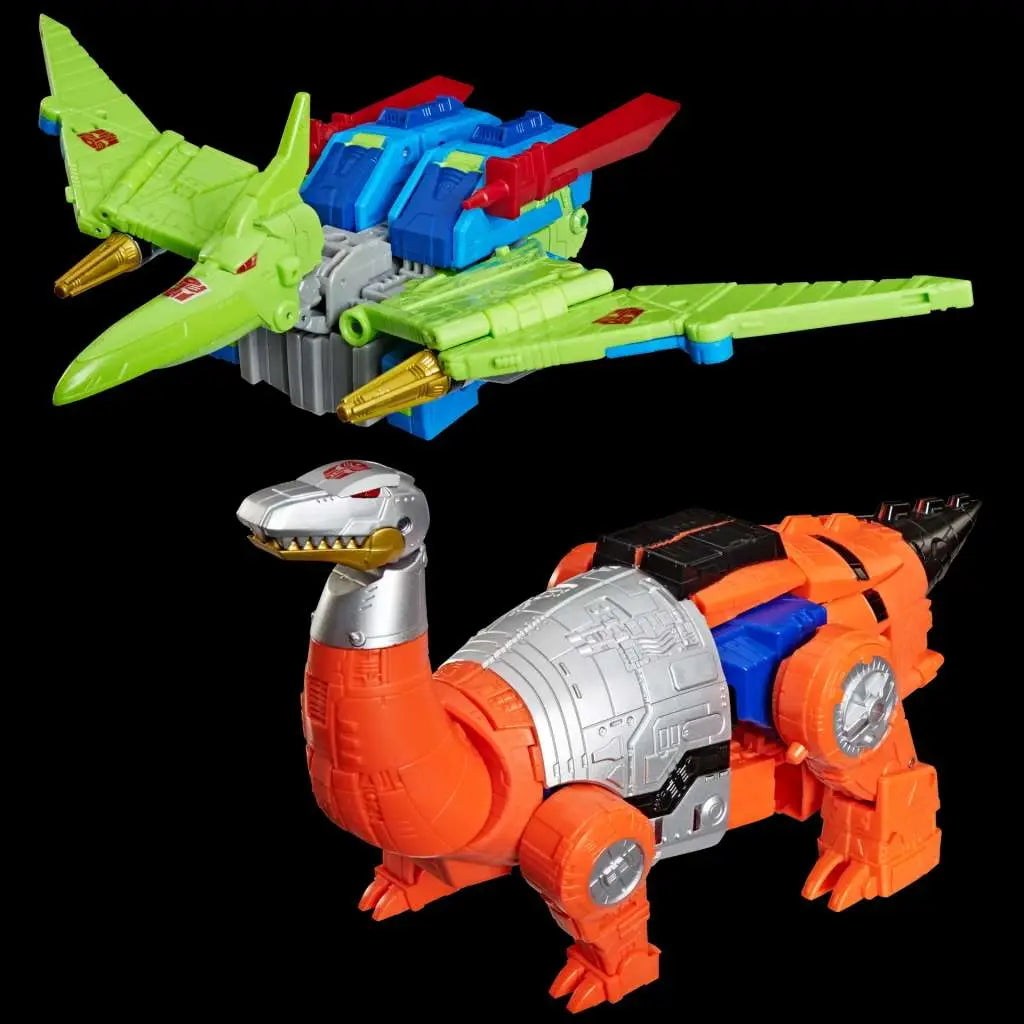 Transformers Age of the Primes Leader Class Pack de 2 Figuras G2 G2 Dinobot Swoop &amp; G2 Dinobot Sludge 19 cm