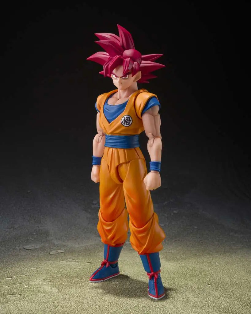 DRAGON BALL SUPER SAIYAN GOD SON GOKU GOD AURA S.H.FIGUARTS Frikytopia