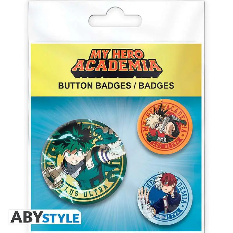 MY HERO ACADEMIA MIDORIYA BAKUGO & TODOROKI Chapa PACK