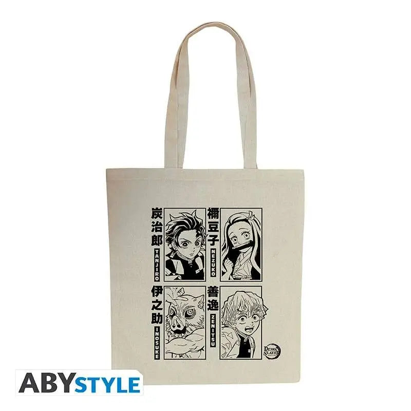 DEMON SLAYER TANJIRO NEZUKO ZENITSU & INOSUKE TOTE BAG Frikytopia