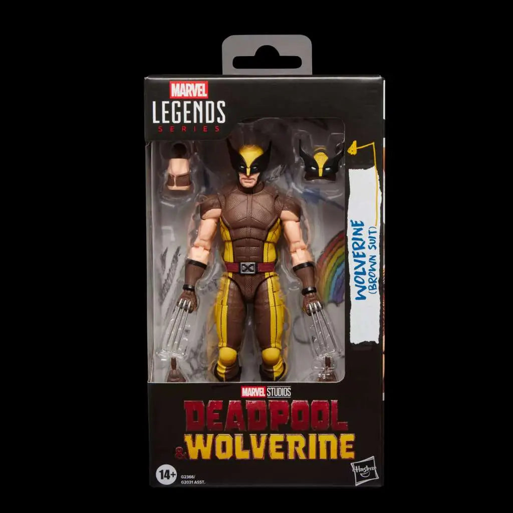 Figura Wolverine Brown Suit Deadpool & Wolverine Marvel Legends Series 15cm