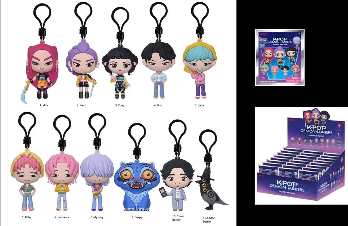 K-POP DEMON HUNTERS Bolsa CLIP BLIND Caja DISPLAY (24) Frikytopia