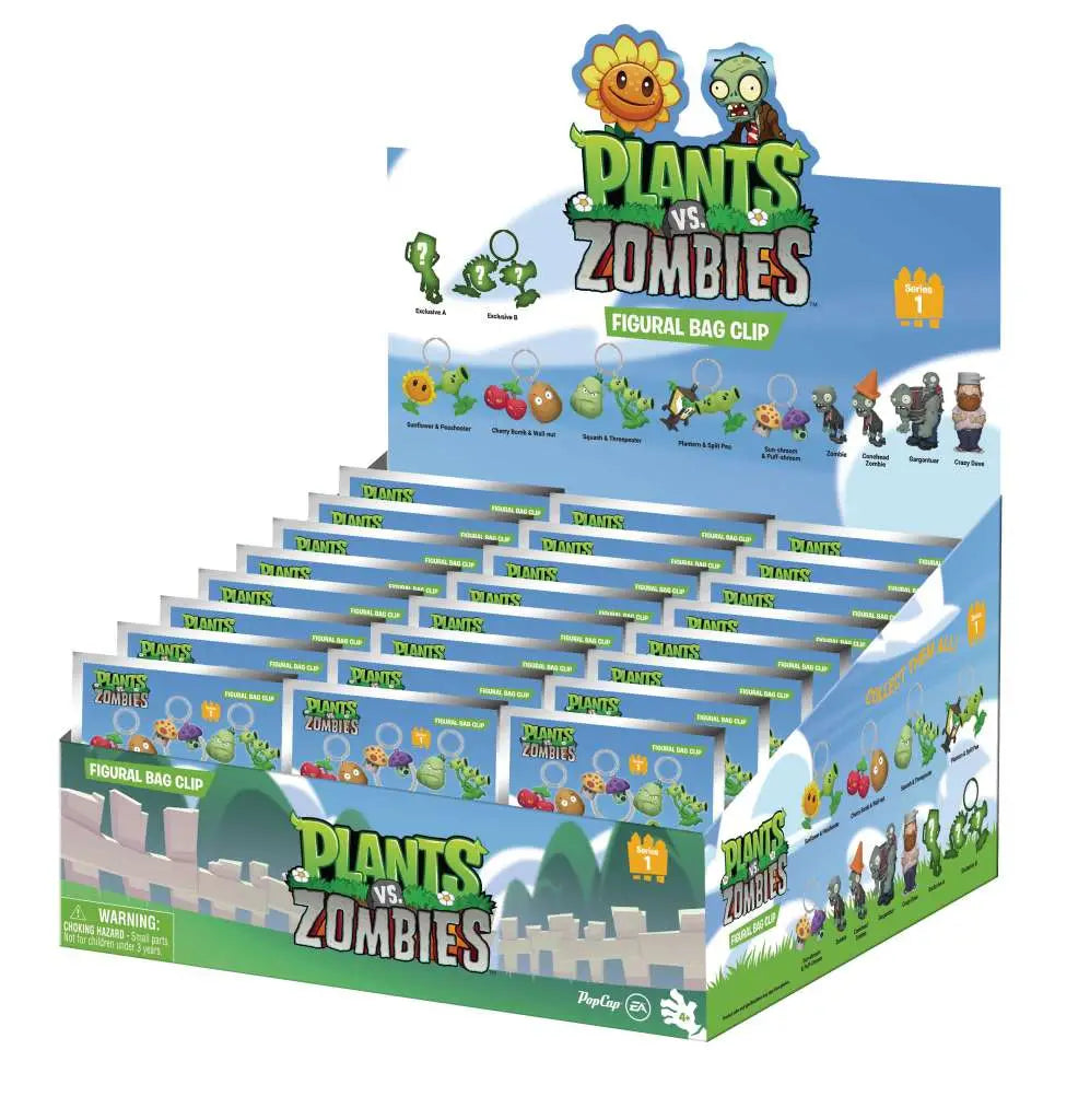 PLANTS VS ZOMBIES Bolsa CLIP BLIND Caja DISPLAY (24)