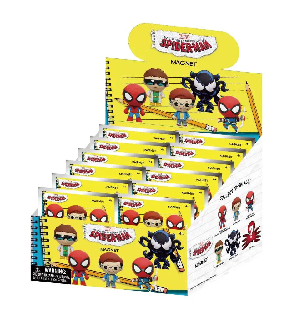 SPIDER-MAN FRIENDLY NEIGHBORHOOD MAGNETS BLIND PACK DISPLAY (12) Frikytopia