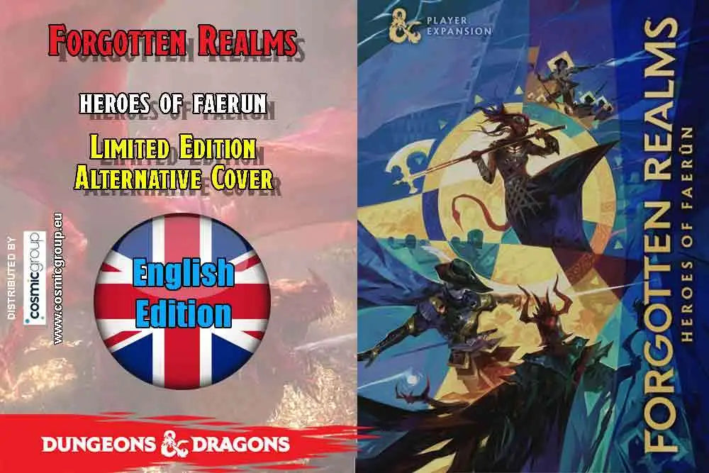 DUNGEONS & DRAGONS - FORGOTTEN REALMS - HEROES OF FAERUN ALTERNATIVE COVER Frikytopia
