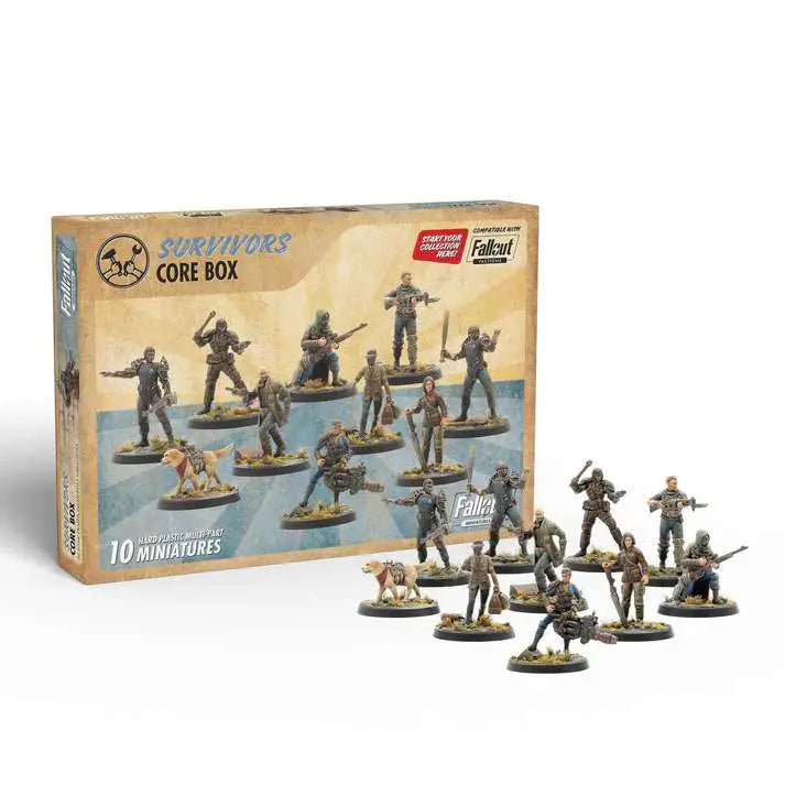 FALLOUT WASTELAND SURVIVORS CORE PLASTIC SET