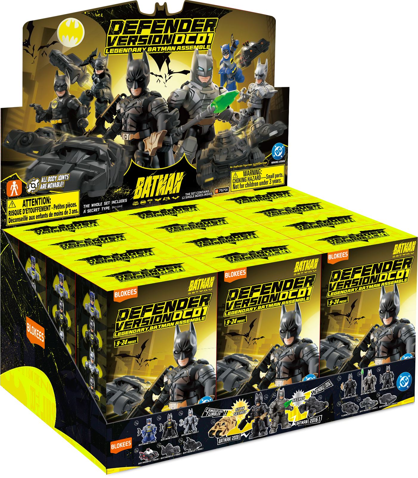 DC HERO BATMAN DEFENDER VERSION BLIND BOX (12) Frikytopia