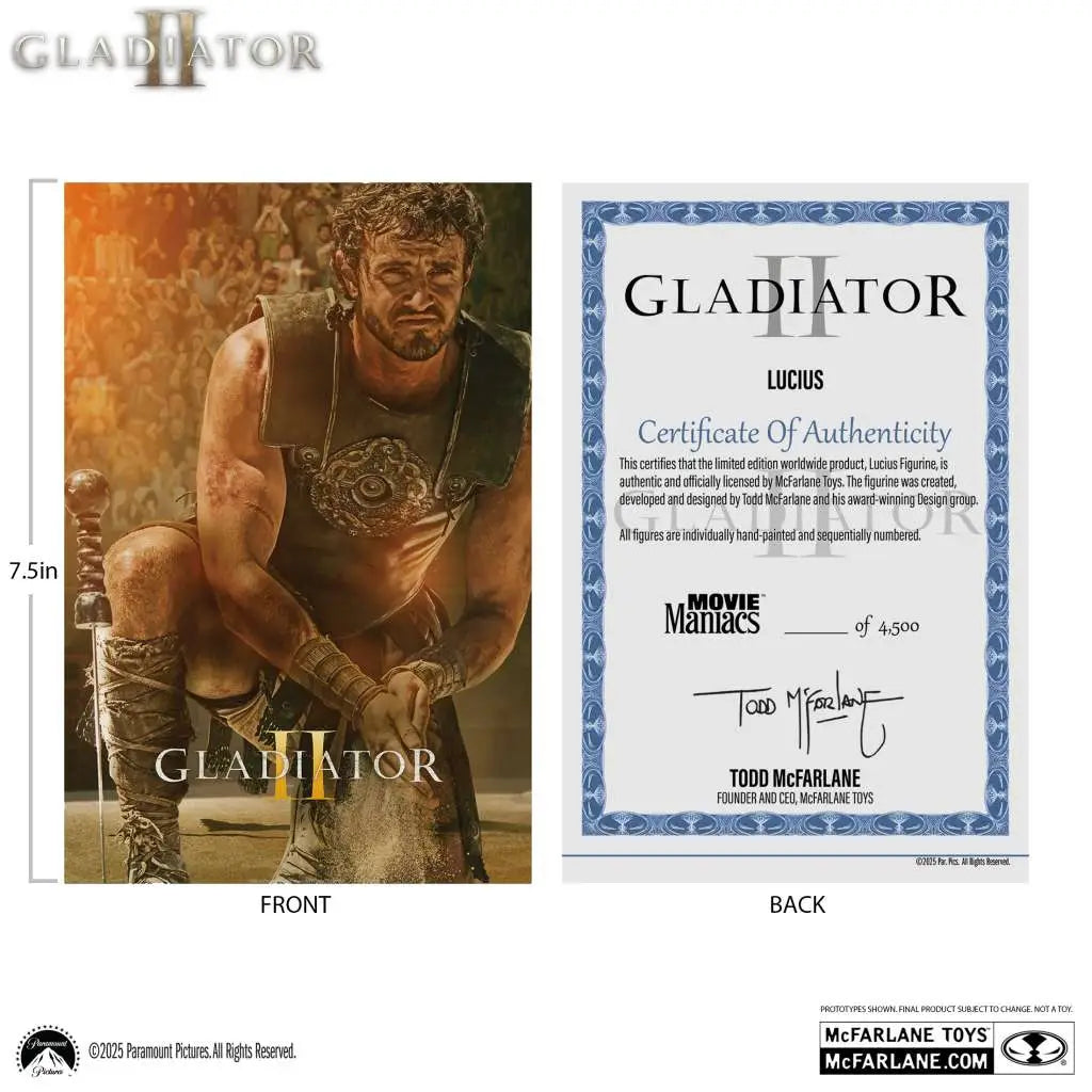 Gladiator II Figura Movie Maniacs Lucius 16 cm