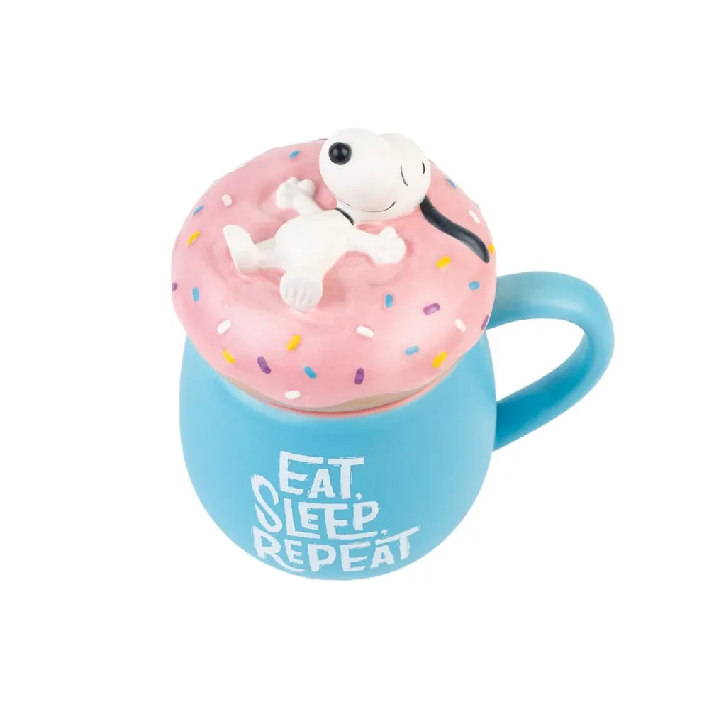 Taza 3D Eat Sleep Repeat Snoopy 500ml