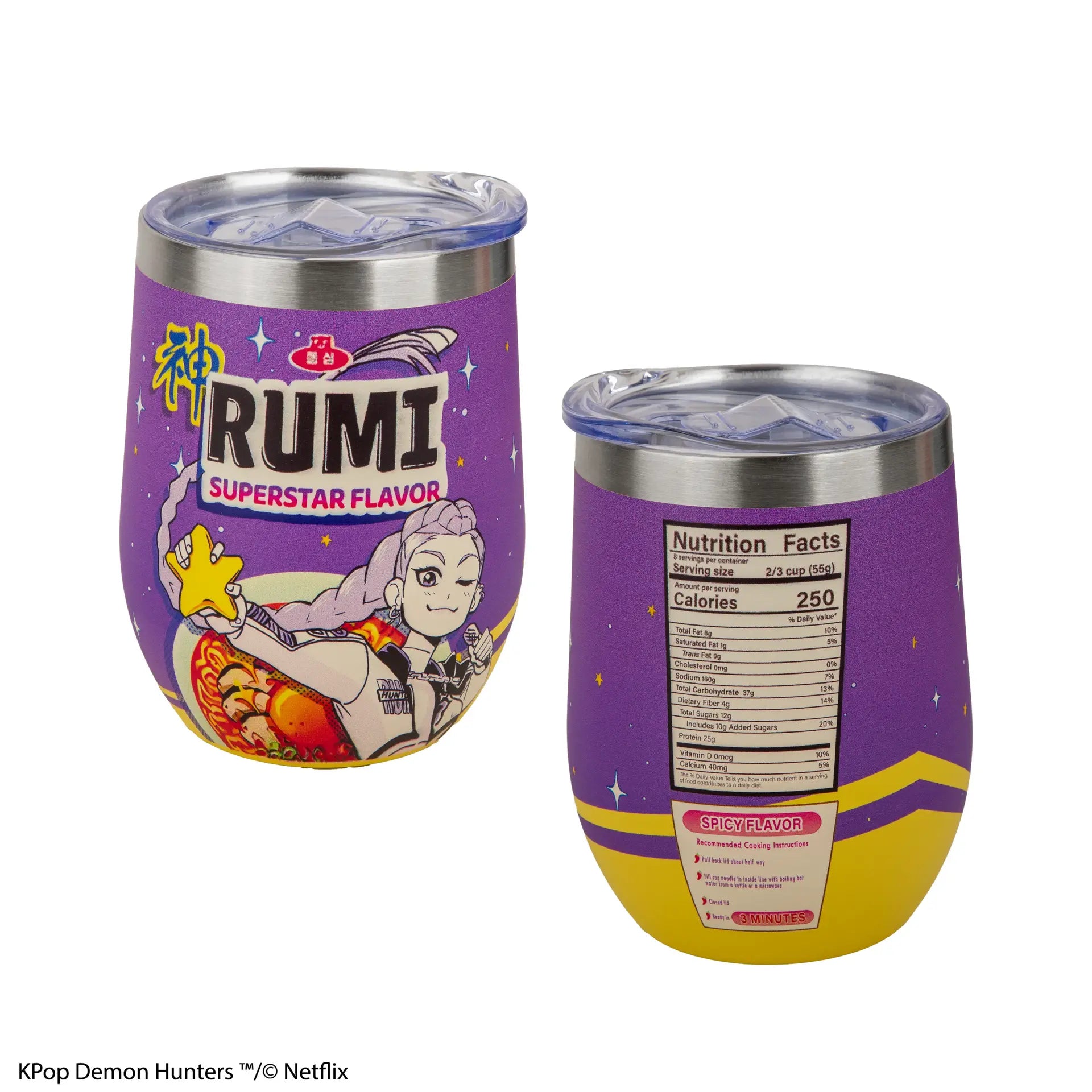 KPOP DEMON HUNTERS RUMI SUPERSTAR FLAVOR THERMAL TRAVEL Taza