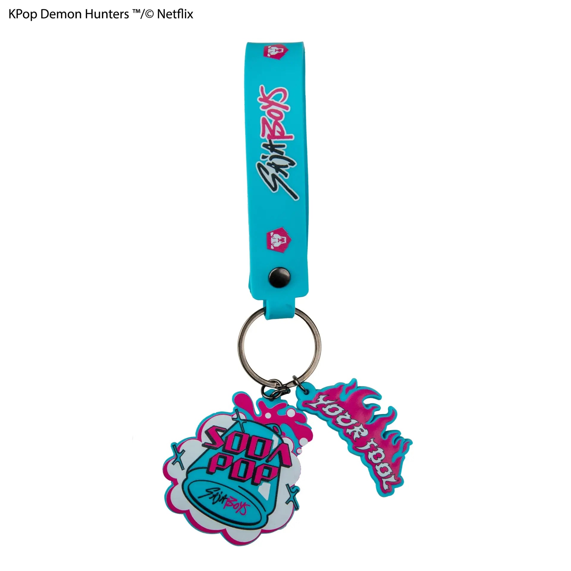 KPOP DEMON HUNTERS SODA POP WRISTLET Llavero