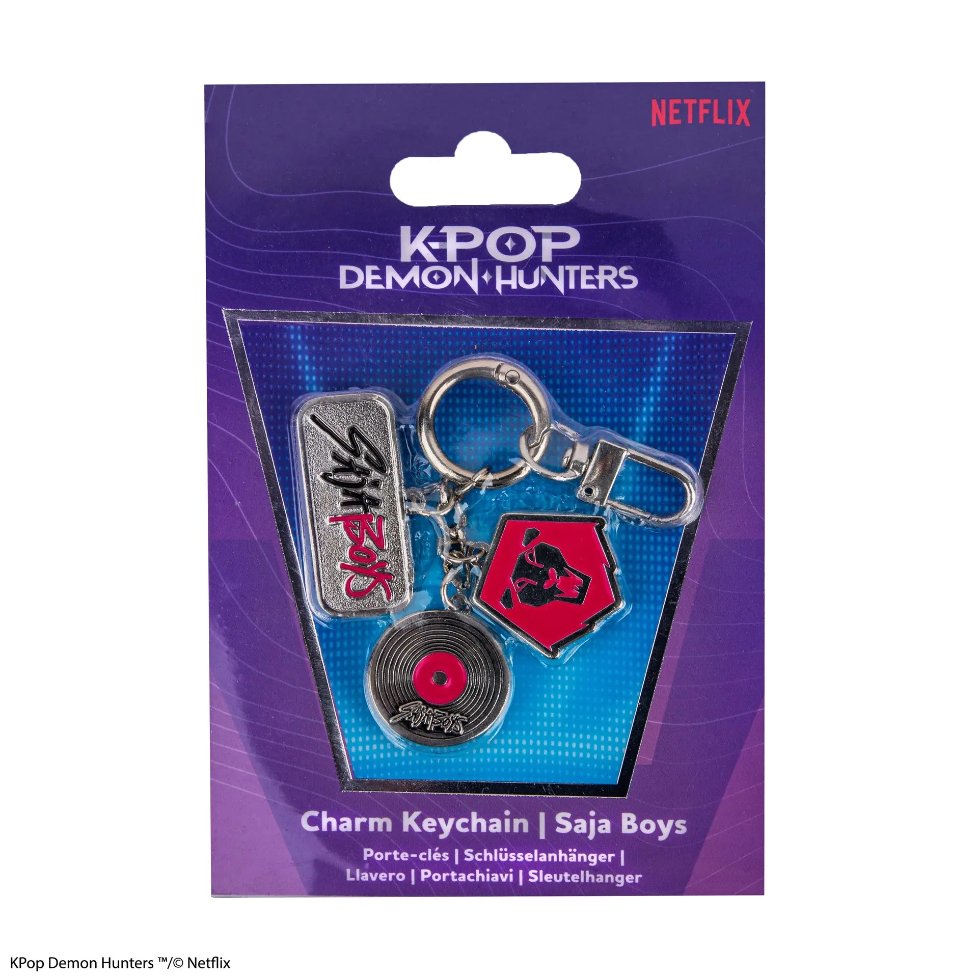 KPOP DEMON HUNTERS SAJA BOYS CHARMS Llavero