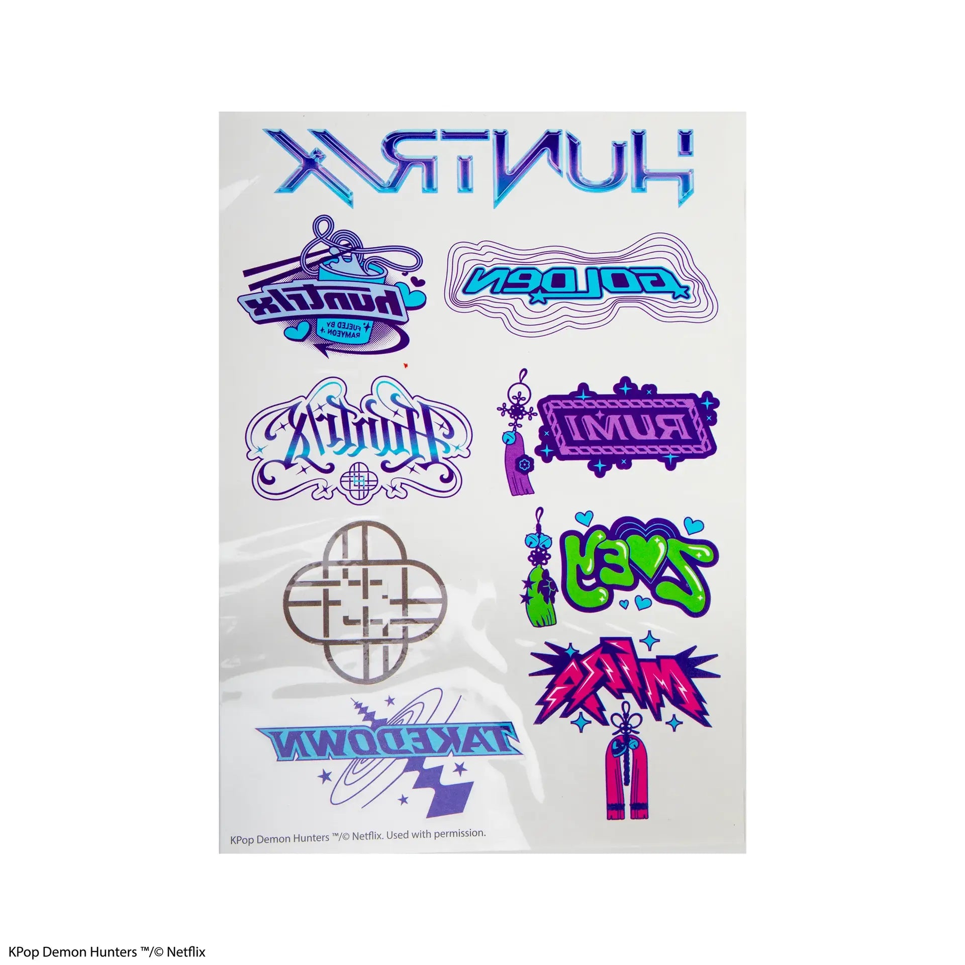 KPOP DEMON HUNTERS TATTOO Pegatinas