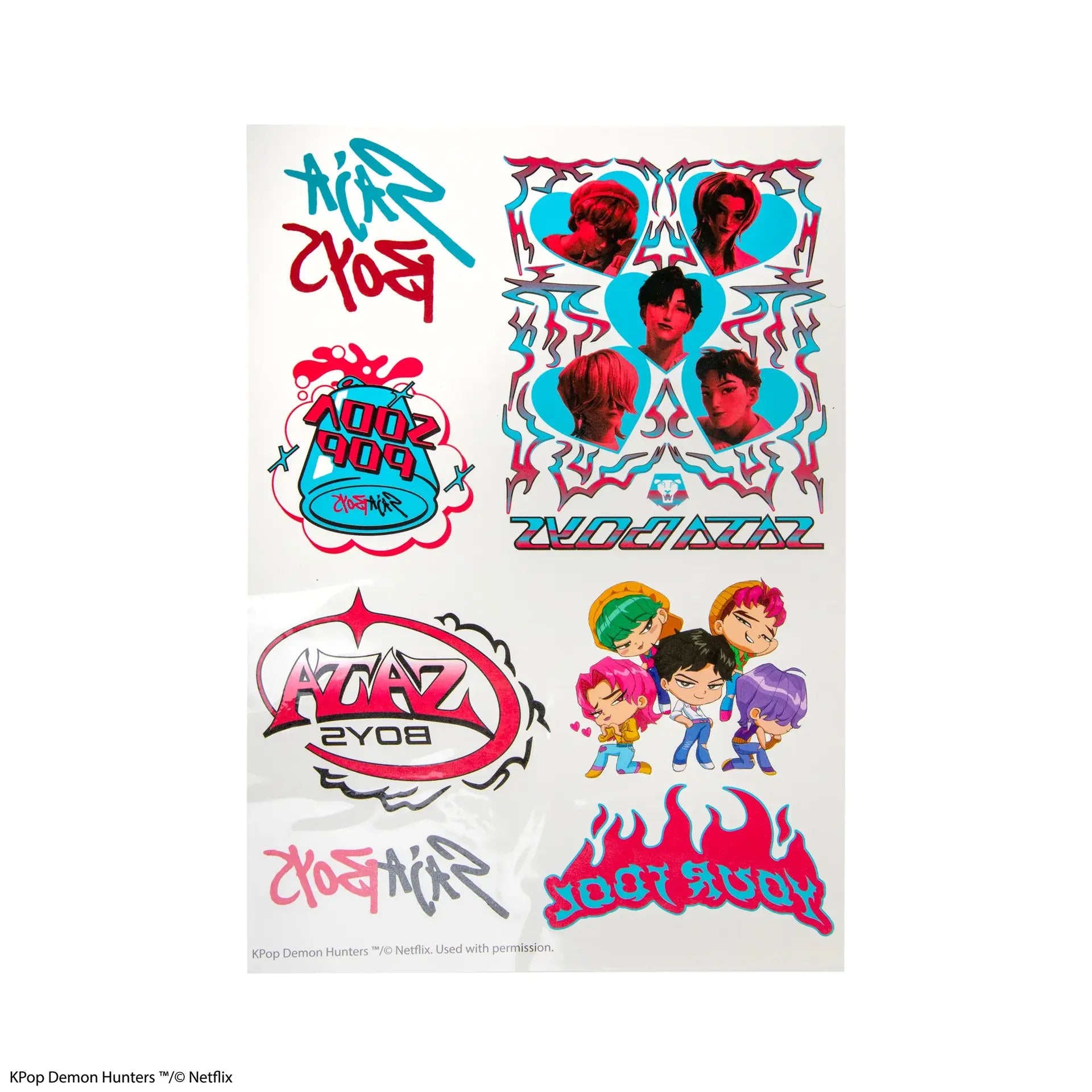 KPOP DEMON HUNTERS TATTOO Pegatinas