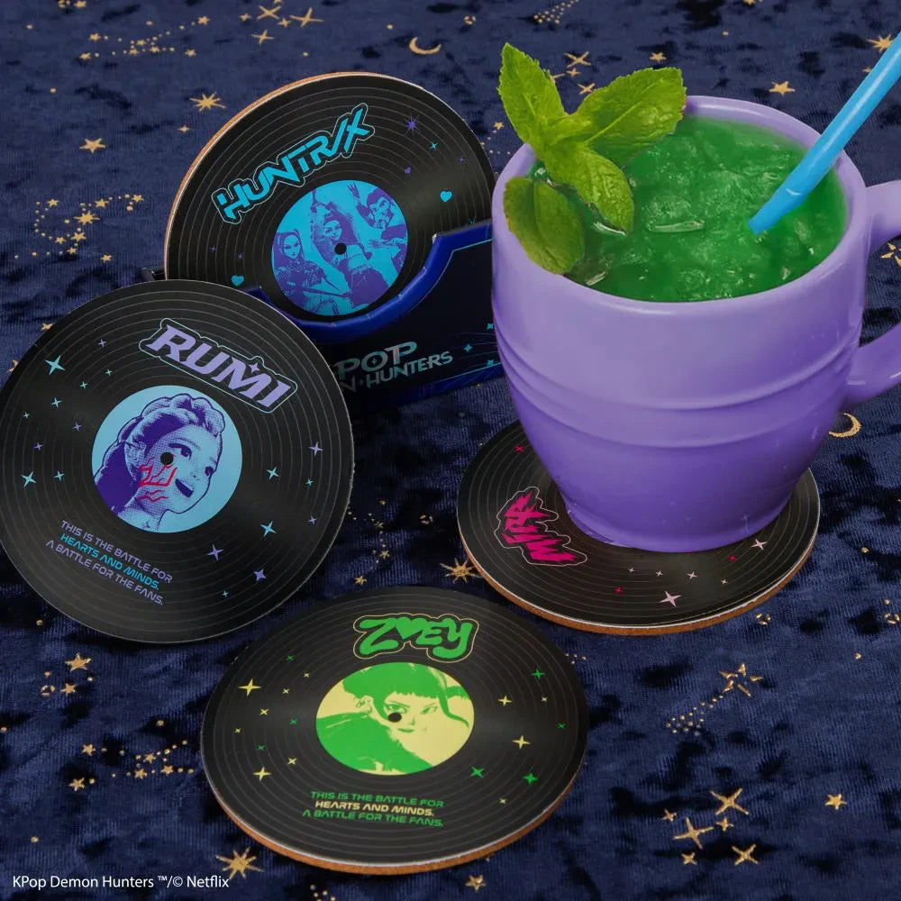 KPOP DEMON HUNTERS SOUNDTRACK COASTERS SET (4)