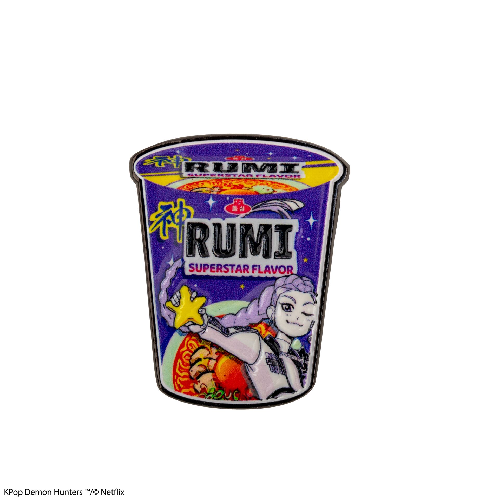KPOP DEMON HUNTERS RUMI SUPERSTAR FLAVOR NOODLES PIN Frikytopia