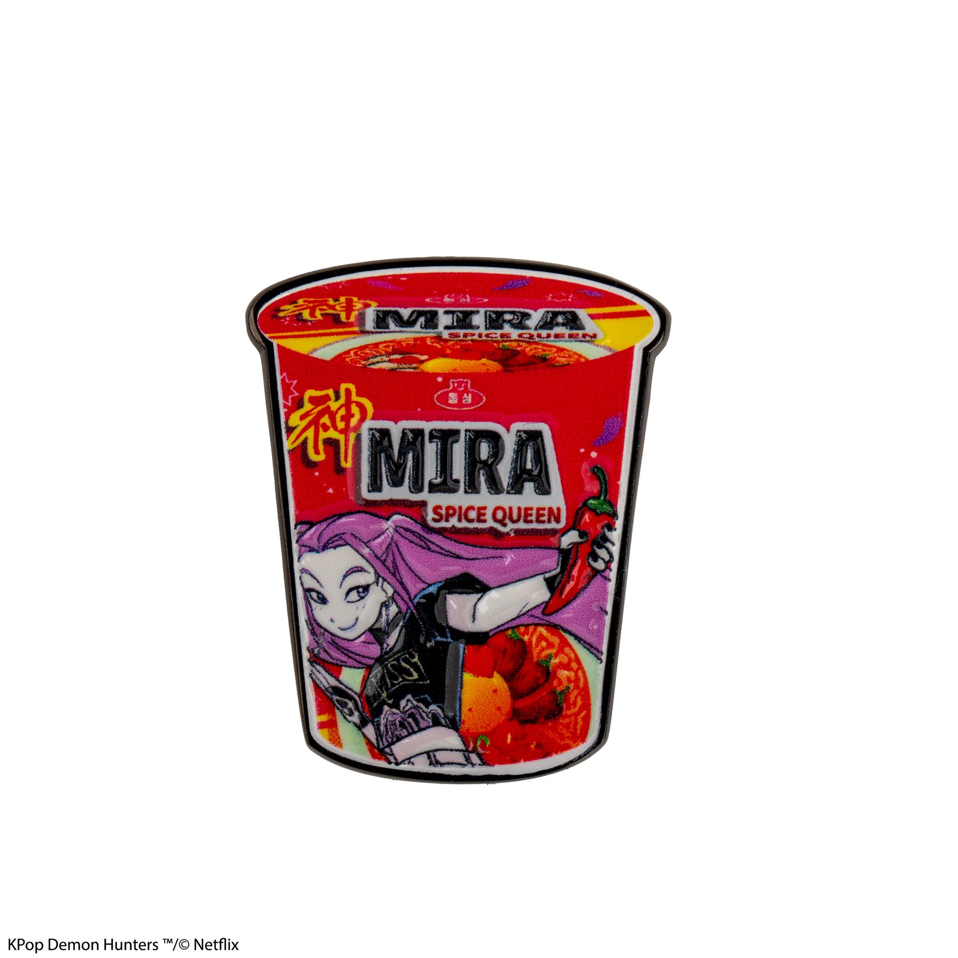 KPOP DEMON HUNTERS MIRA SPICE QUEEN NOODLES PIN Frikytopia