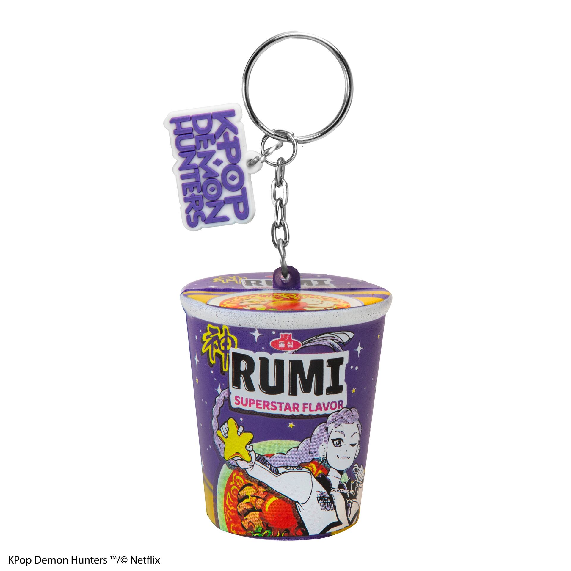 KPOP DEMON HUNTERS RUMI SUPERSTAR FLAVOR NOODLES SQUISHY Llavero