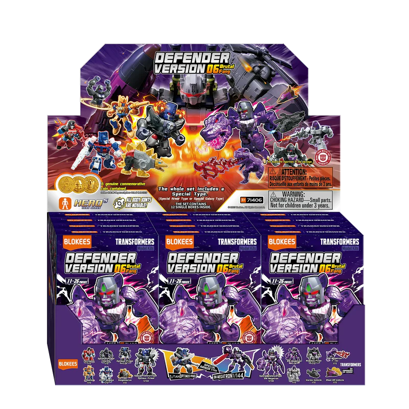 TRANSFORMERS BRUTAL FANG DEFENDER VERSION 06 MODEL KIT BLIND Caja (12)