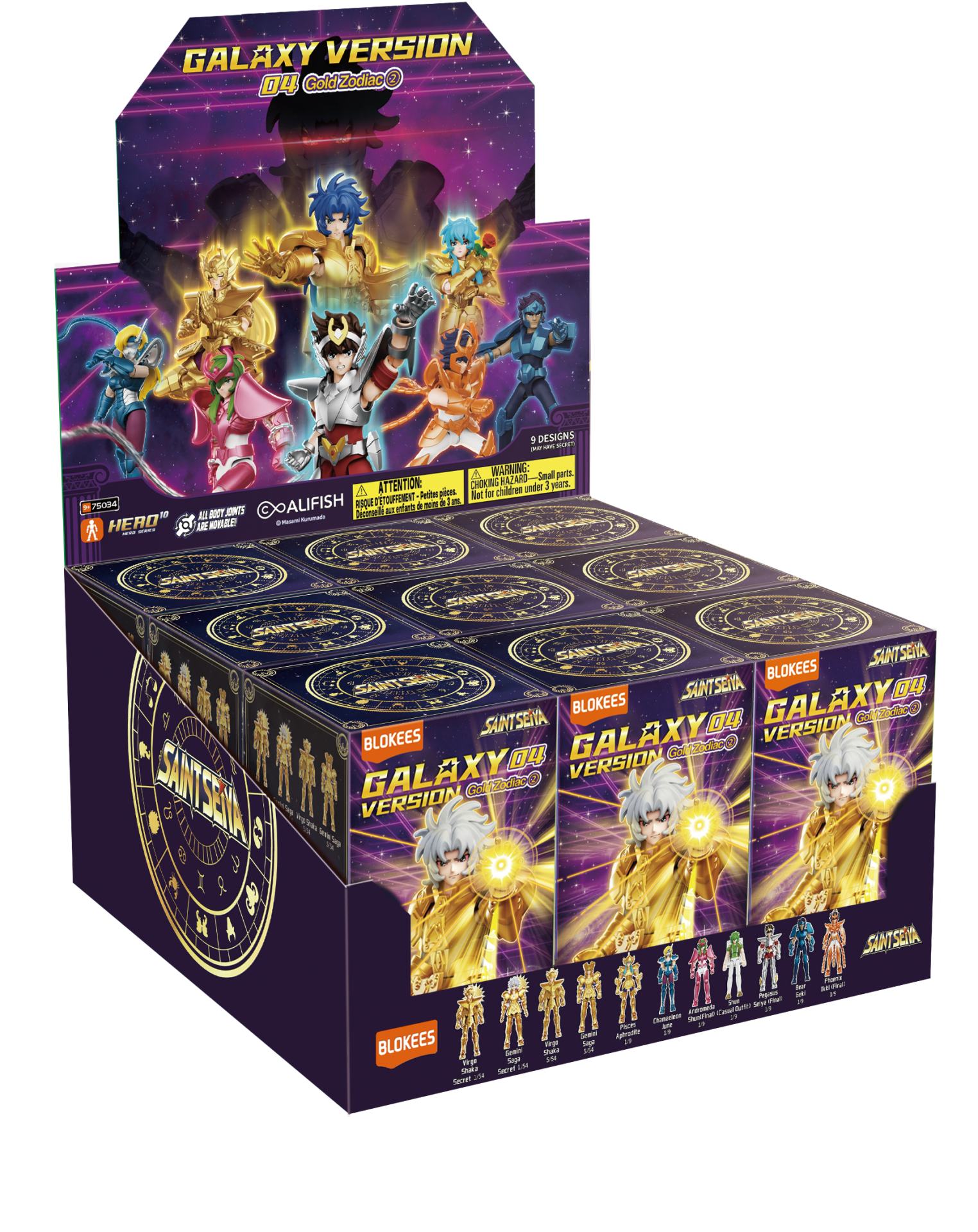 SAINT SEIYA GOLD ZODIAC 2 GALAXY VERSION 04 BLIND Caja SET (9) Frikytopia