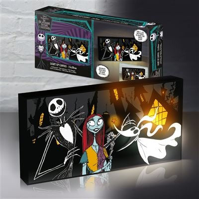 NIGHTMARE BEFORE CHRISTMAS HALLOWEEN NIGHT LIGHT UP CANVAS Frikytopia