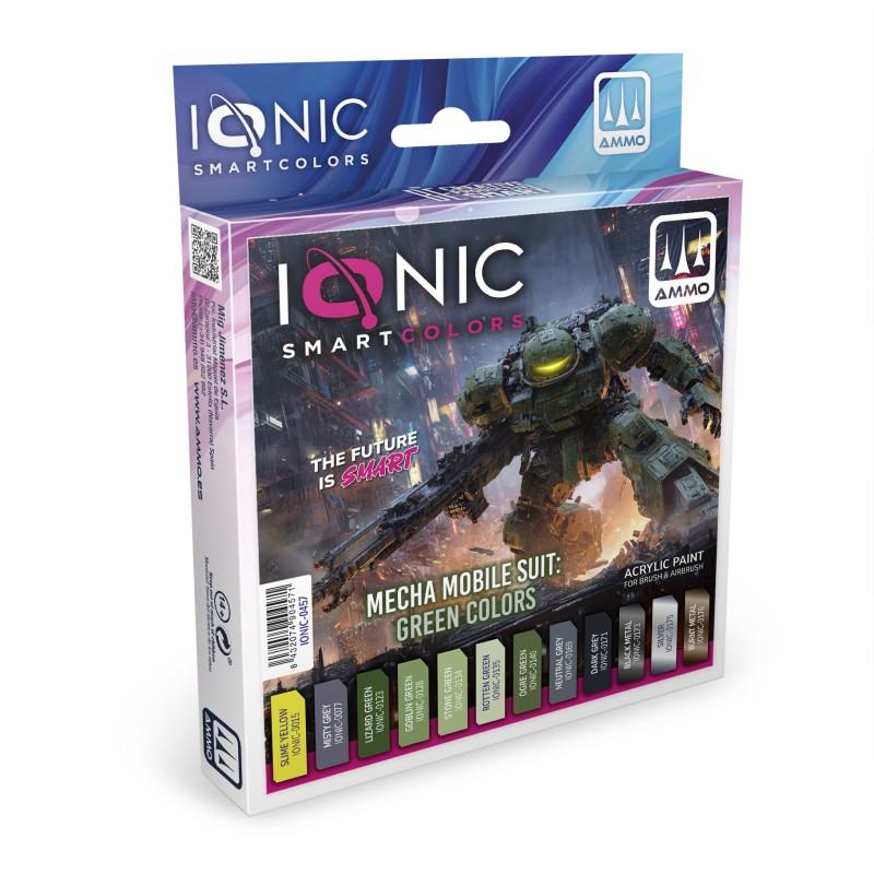 IONIC MECHA MS GREEN COLORS SET Frikytopia
