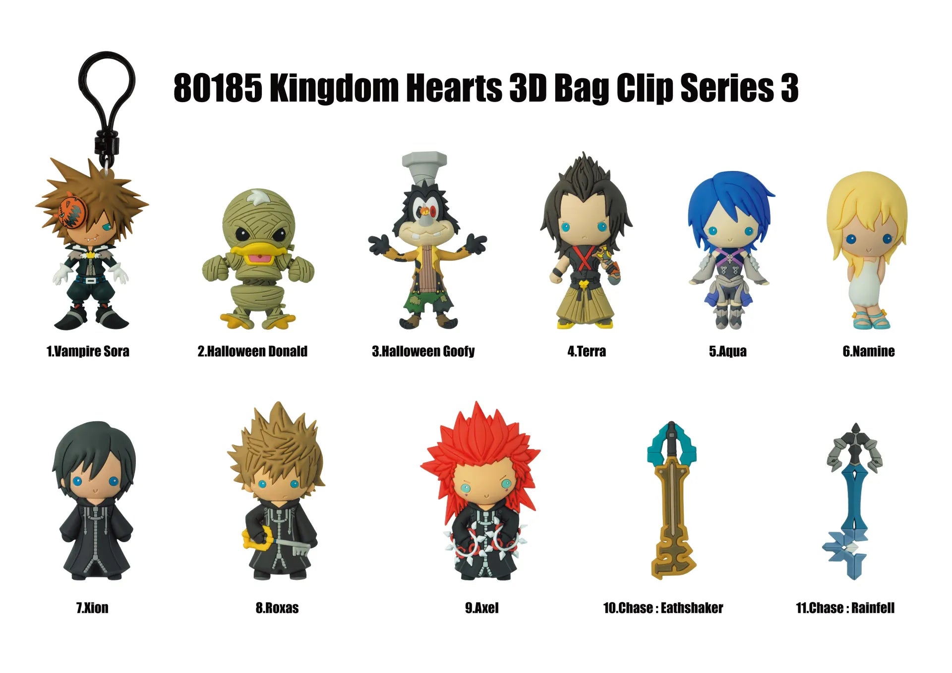 KINGDOM HEARTS SERIES 3 Bolsa CLIP BLIND Caja DISPLAY (24)