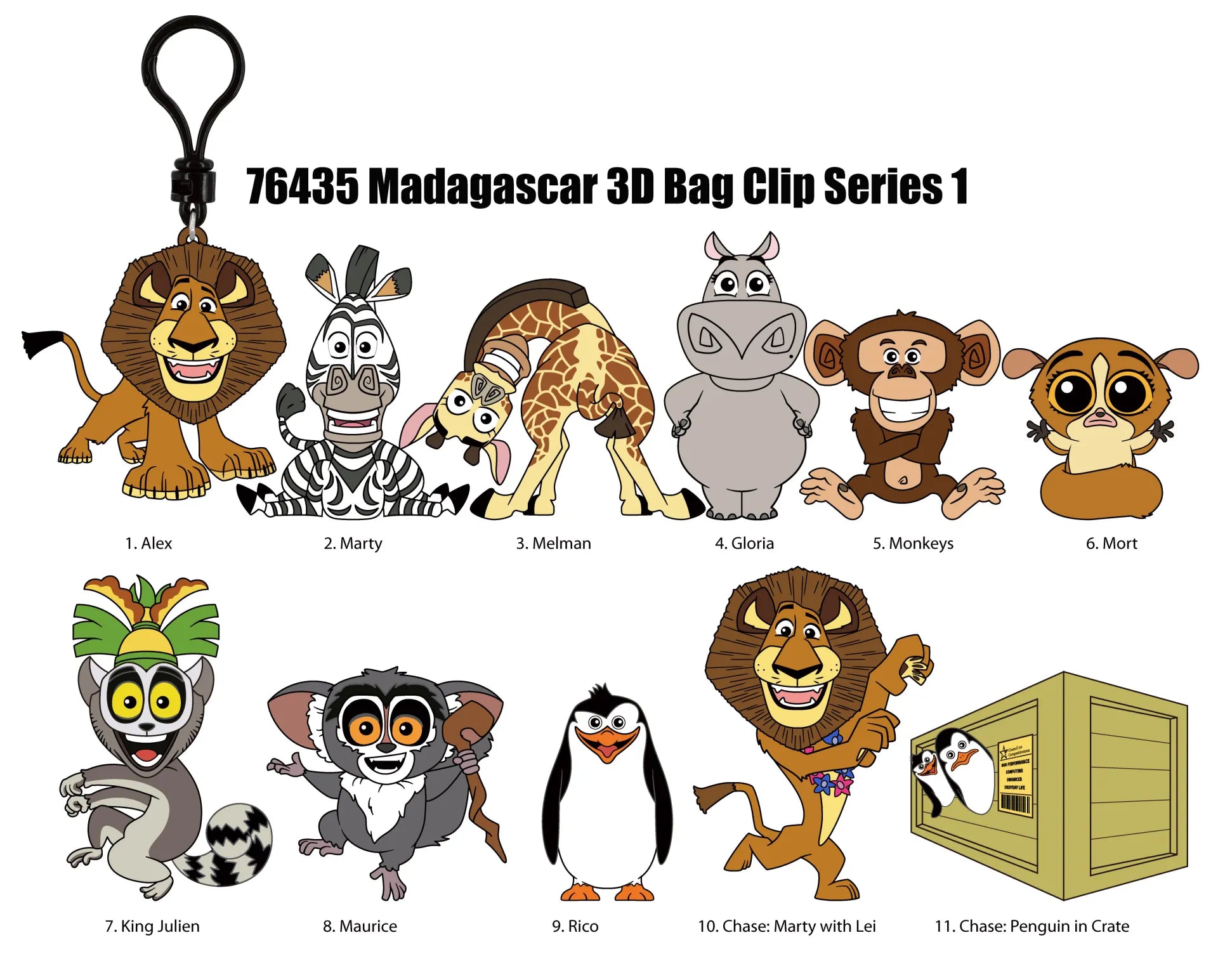 MADAGASCAR Bolsa CLIP BLIND Caja DISPLAY (24)