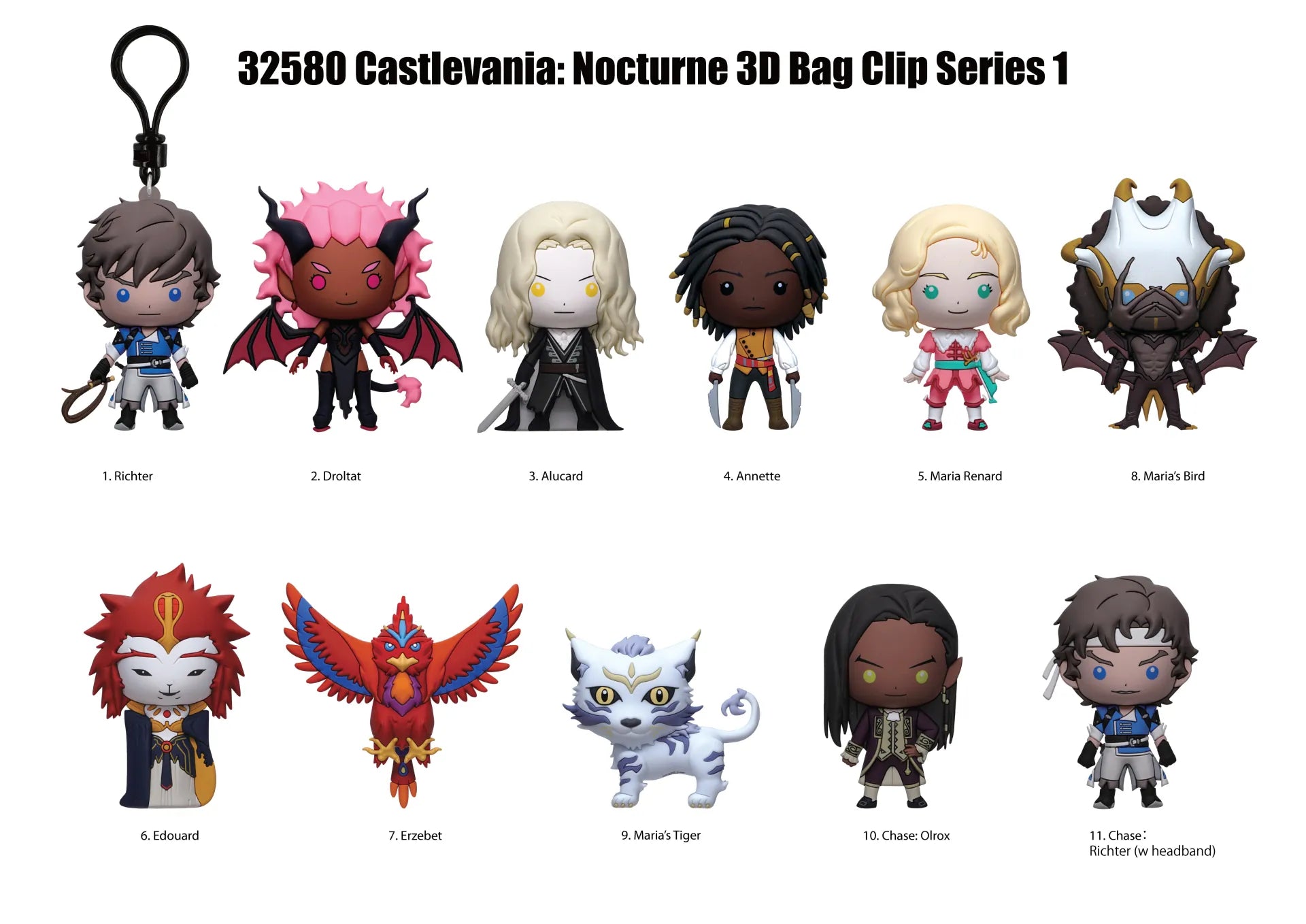 CASTLEVANIA NOCTURNE Bolsa CLIP BLIND Caja DISPLAY (24)