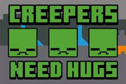 MINECRAFT CREEPERS NEED HUGS COIR DOORMAT