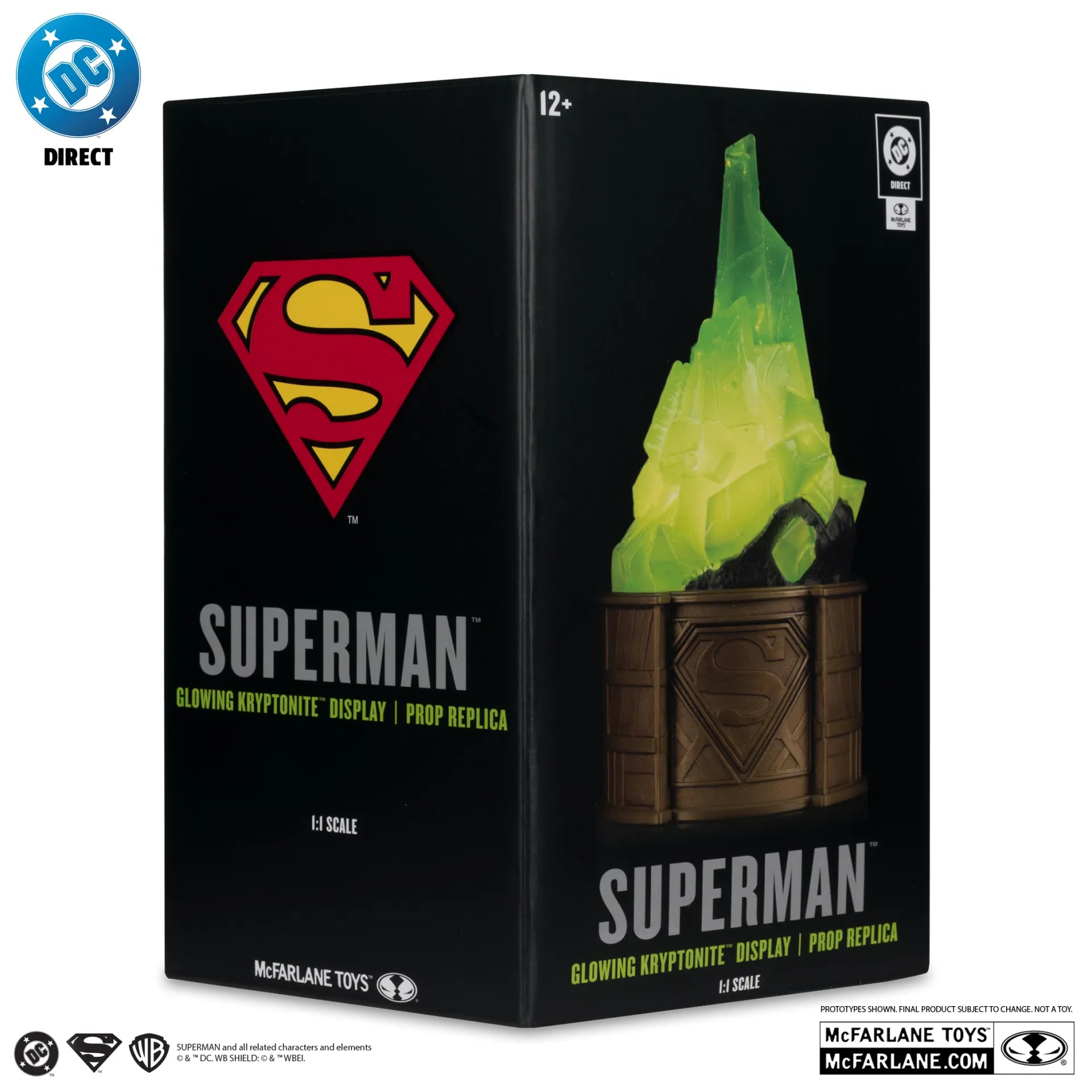 Superman DC Direct Réplica 1/1 Kryptonite Display (Gold Label) 18 cm