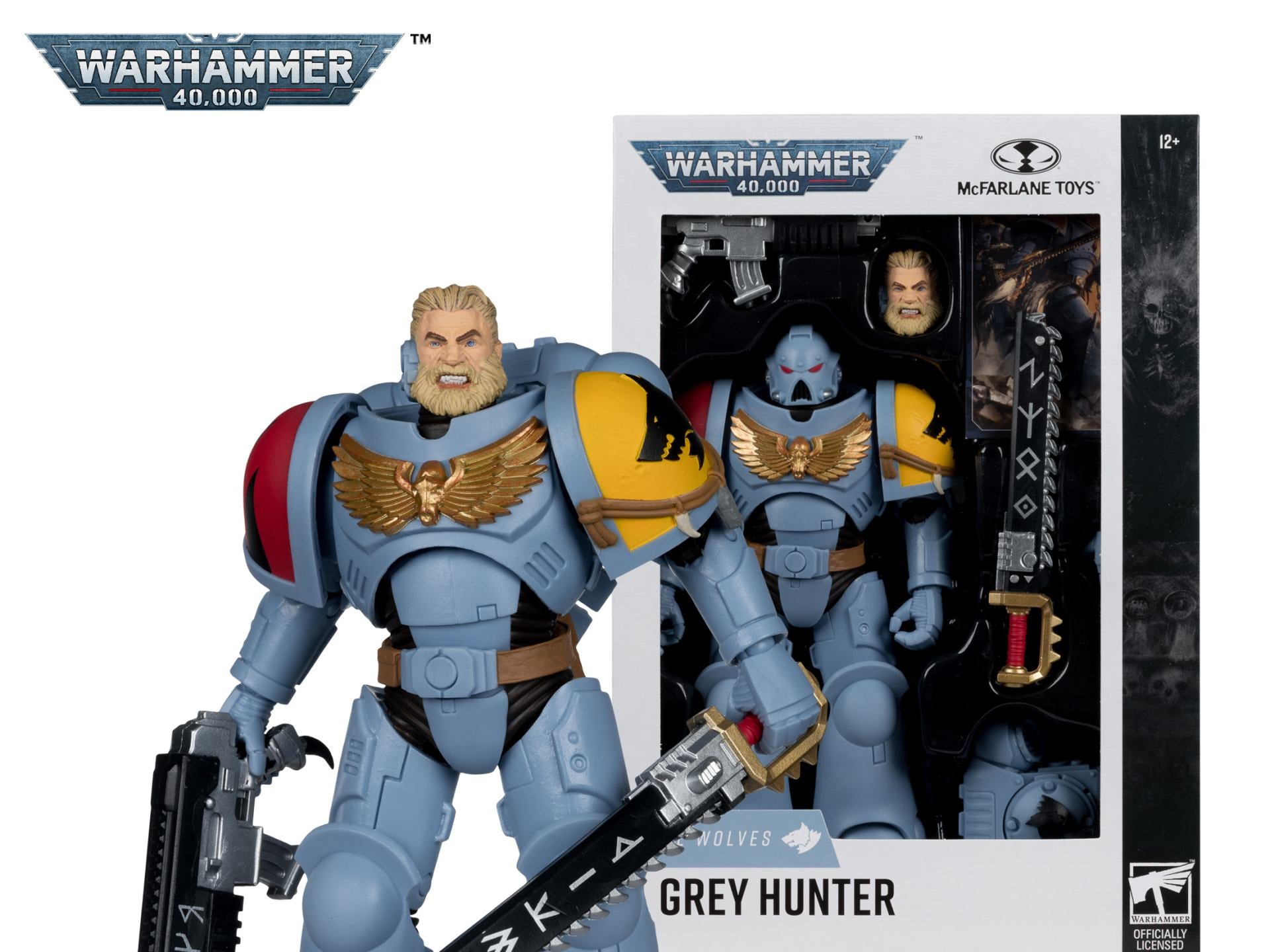 Warhammer 40,000 Figura Grey Hunter (Space Wolves) 18 cm