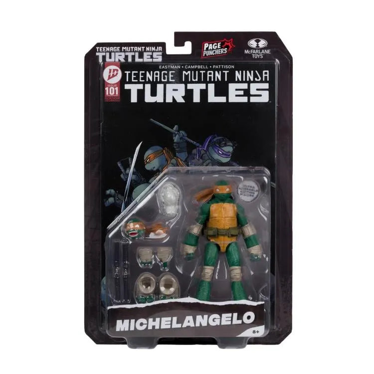 Las Tortugas Ninja Page Punchers Figura Michelangelo 13 cm