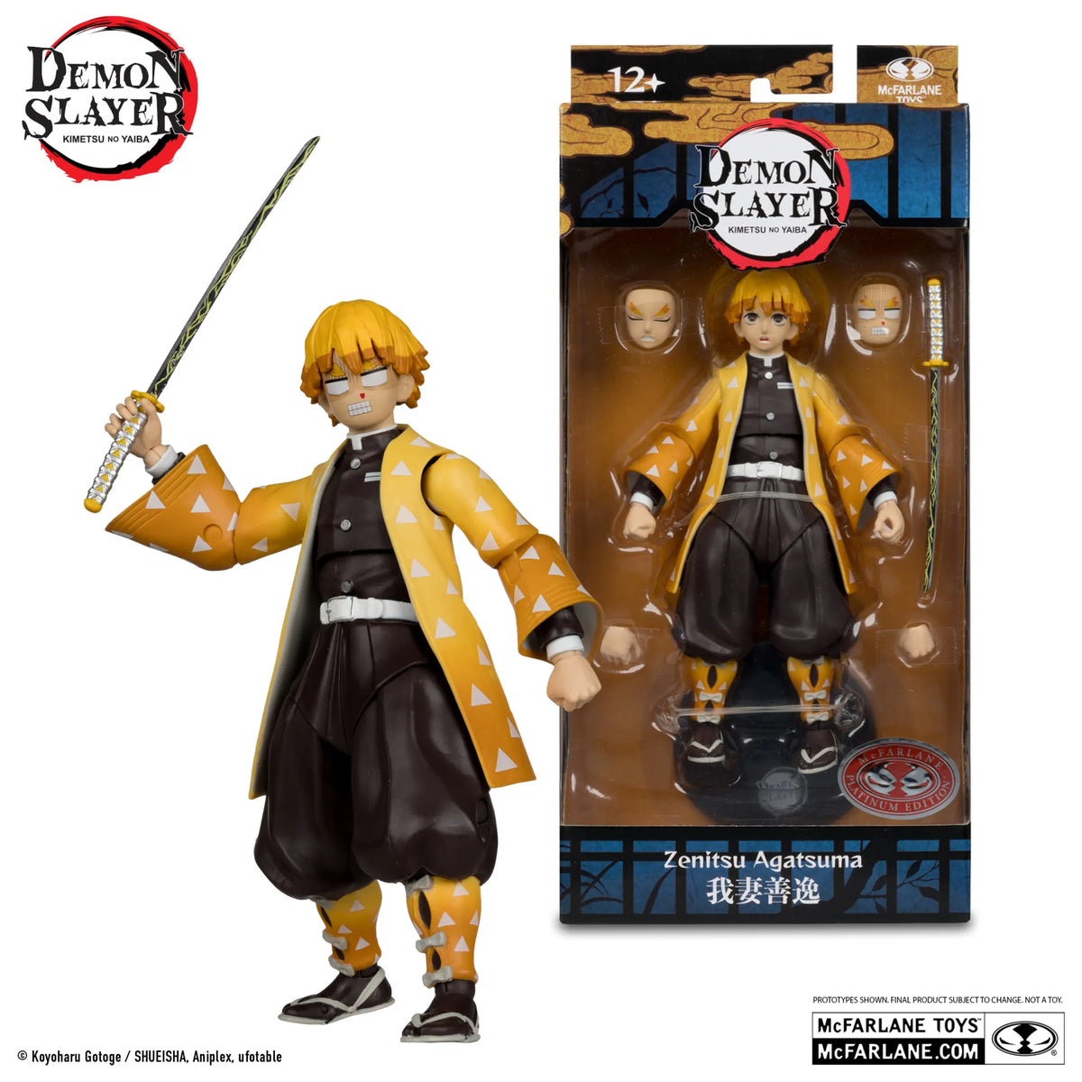 Guardianes de la noche Figura Zenitsu Agatsuma Plantinum Edition 15 cm