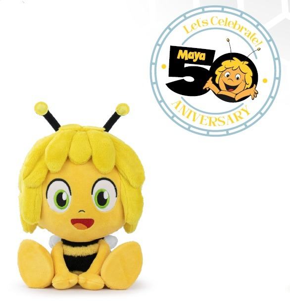MAYA THE BEE 50TH ANNIVERSARY SEATED PLUSH Frikytopia