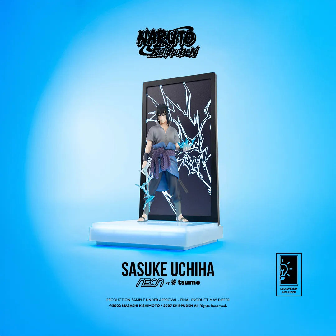 Naruto Neon Figura 1/9 Sasuke Uchiha 25 cm