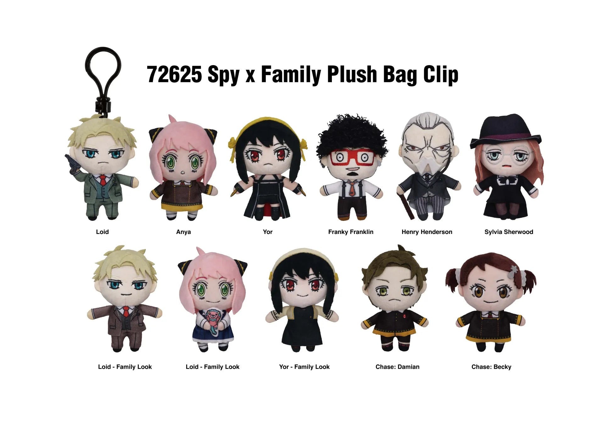 SPY X FAMILY SERIES 2 Bolsa CLIP BLIND Caja DISPLAY (24)