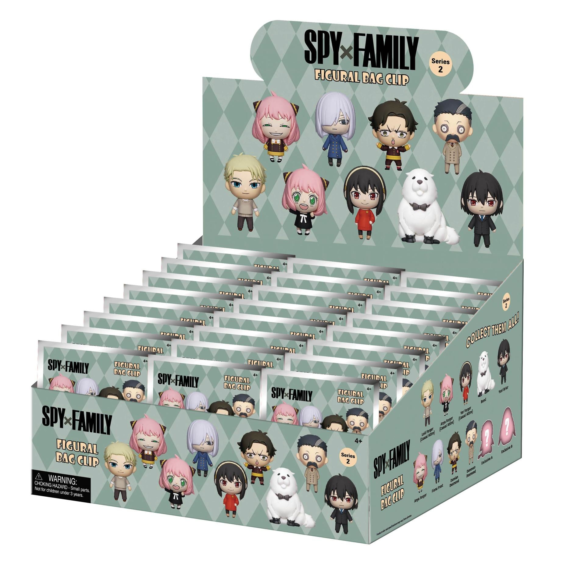 SPY X FAMILY SERIES 2 Bolsa CLIP BLIND Caja DISPLAY (24)