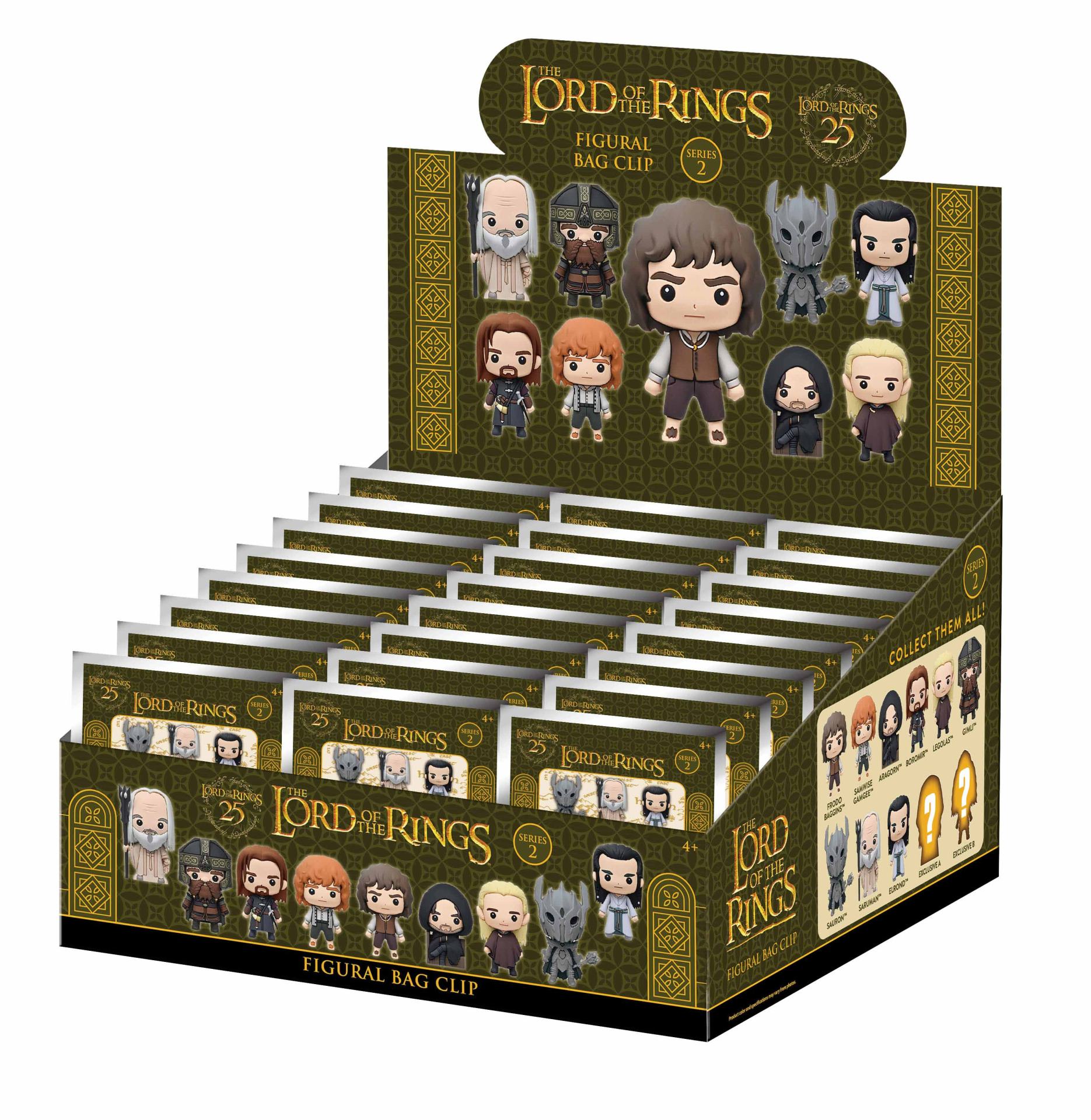 LORD OF THE RINGS SERIES 2 Bolsa CLIP BLIND Caja DISPLAY (24) Frikytopia