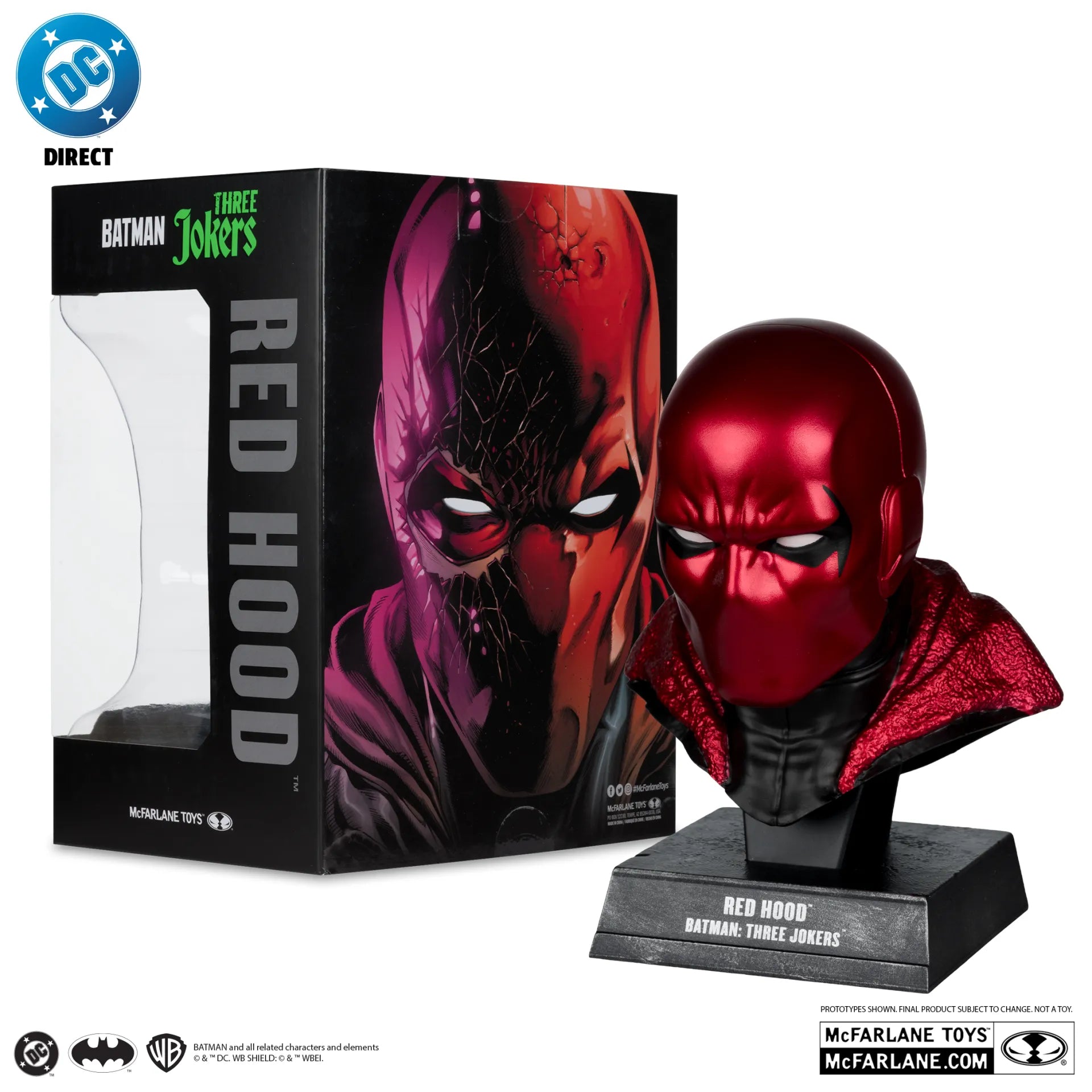 DC Direct Réplica 1/3 Red Hood Cowl (Batman: Three Jokers) 18 cm&nbsp;