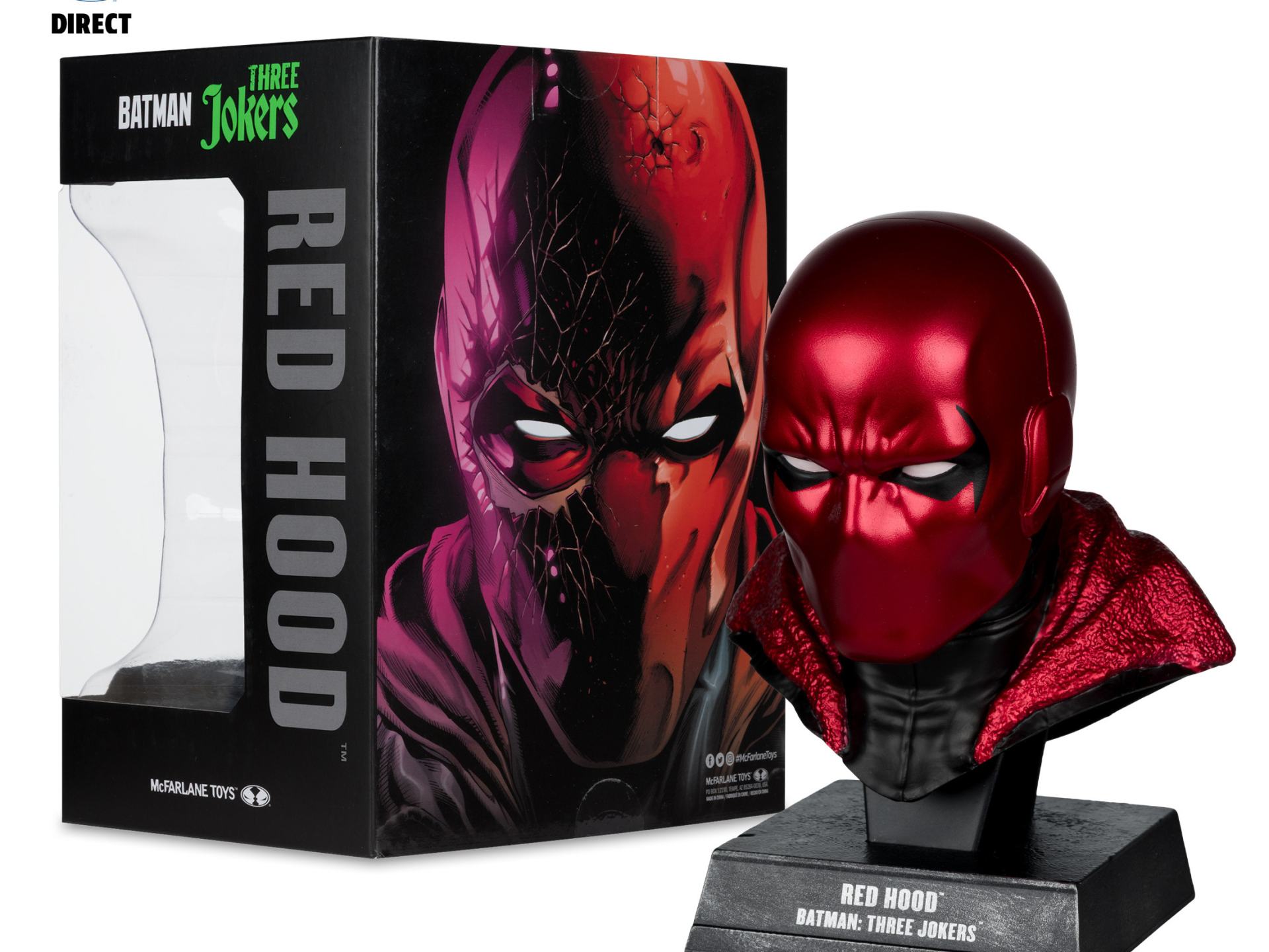 DC Direct Réplica 1/3 Red Hood Cowl (Batman: Three Jokers) 18 cm&nbsp;