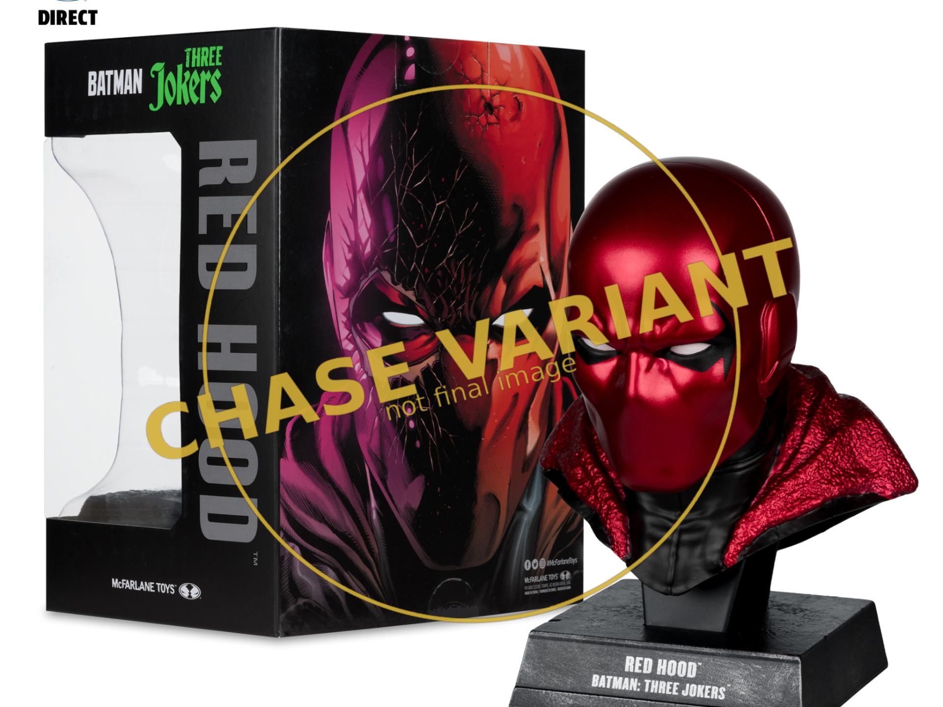 DC DIRECT BATMAN 1:3 COWL PROP Réplica RED HOOD  CHASE Frikytopia