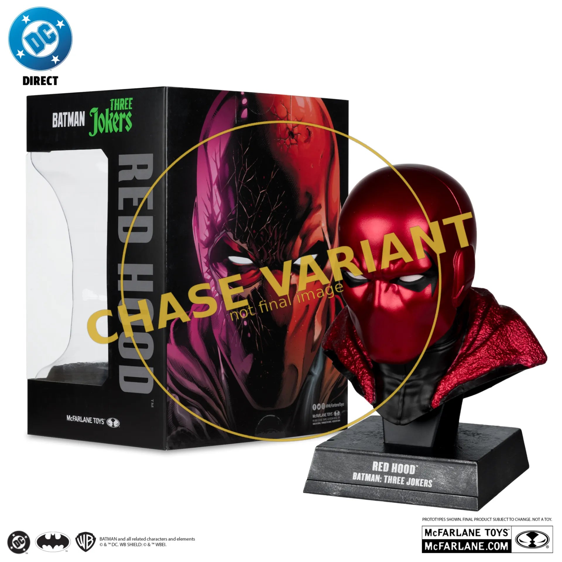 DC DIRECT BATMAN 1:3 COWL PROP Réplica RED HOOD  CHASE